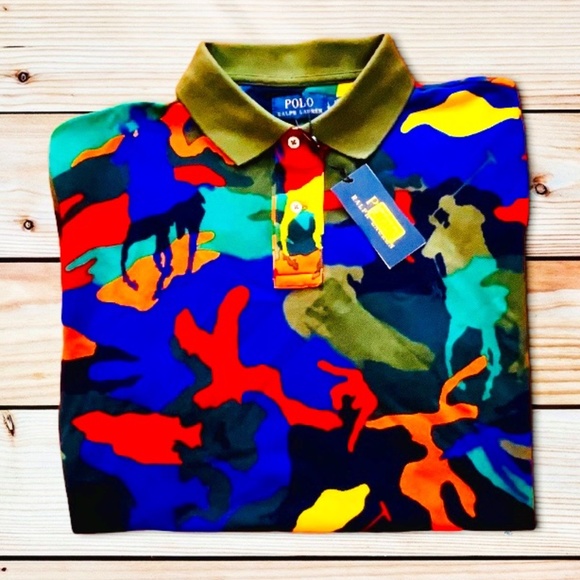 Polo Ralph Lauren  Classic Fit Polo Pony Camo Polo Shirt - Picture 1 of 4